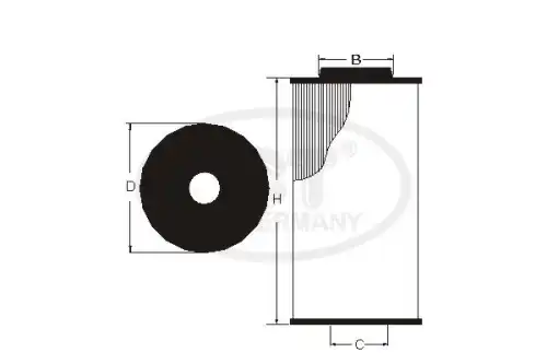 Фильтр масляный SCT SH4093P
