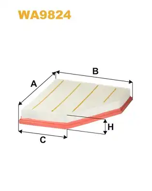 Air filter element WA9824 WIX