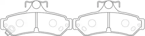Тормозные колодки дисковые FIT FP0032