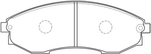 Тормозные колодки дисковые FIT FP0092