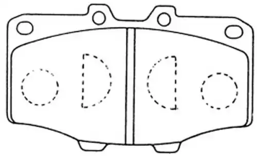 Тормозные колодки дисковые FIT FP0137