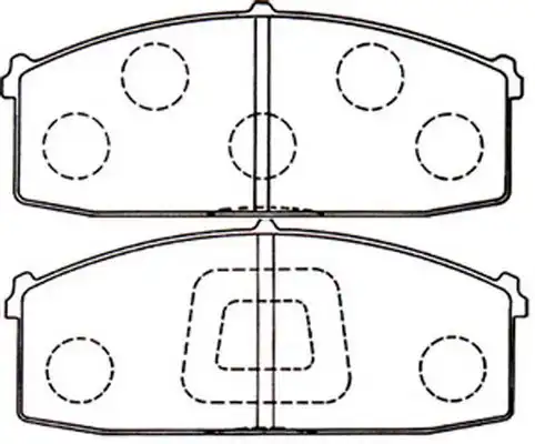 Тормозные колодки дисковые FIT FP0187