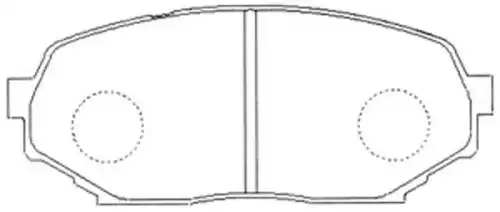 Тормозные колодки дисковые FIT FP0468