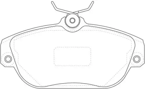 Тормозные колодки дисковые FIT FP0542