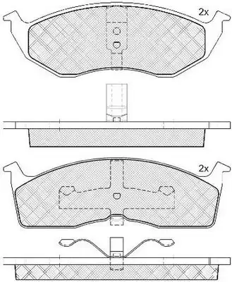 Тормозные колодки дисковые FIT FP0591
