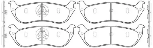 Тормозные колодки дисковые FIT FP0647