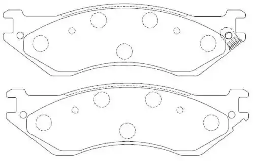 Тормозные колодки дисковые FIT FP0702