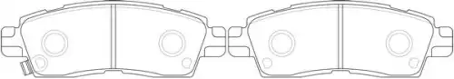 Тормозные колодки дисковые FIT FP0883