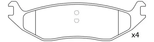 Тормозные колодки дисковые FIT FP0967