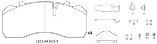 Тормозные колодки дисковые FIT FP1205