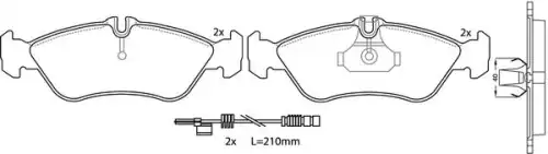 Тормозные колодки дисковые FIT FP1227E