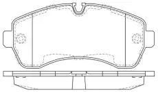 Тормозные колодки дисковые FIT FP1268