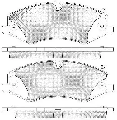 Тормозные колодки дисковые FIT FP1425