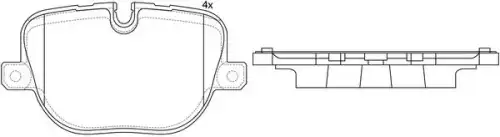 Тормозные колодки дисковые FIT FP1427