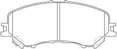 Тормозные колодки дисковые FIT FP1737
