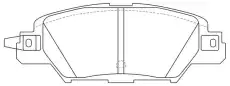 Тормозные колодки дисковые FIT FP1846
