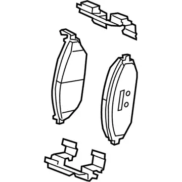 Тормозные колодки дисковые GM 42349238