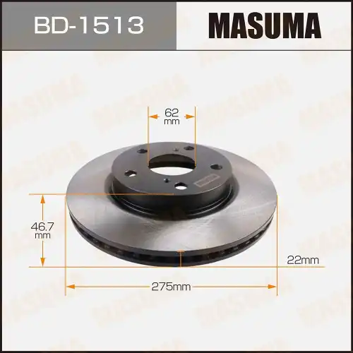 Тормозной диск MASUMA BD-1513