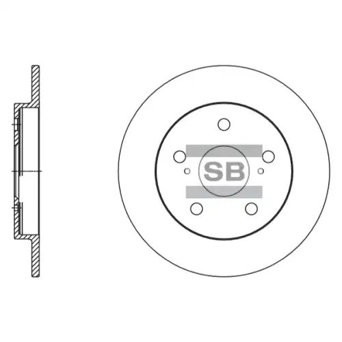 Тормозной диск SANGSIN SD4616