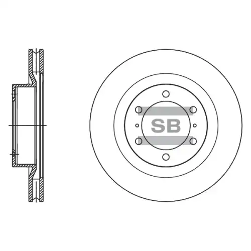 Тормозной диск SANGSIN SD4090