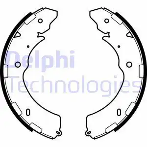 Тормозные колодки барабанные задняя ось DELPHI LS2064
