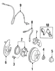 Тормозные колодки дисковые FORD 2U2Z-2V001-KA
