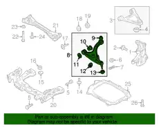 Рычаг подвески MAZDA F189-34-350A