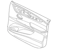 Обшивка двери П Пд 51418068326 BMW