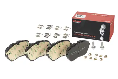 Тормозные колодки дисковые передняя ось BREMBO P 61 128