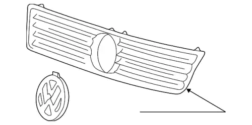 Решетка радиатора VAG 3B0853651L