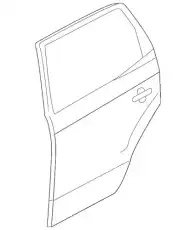 панель задней двери в сборе, левая 770032S040 MOBIS