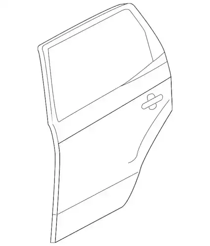 панель задней двери в сборе, левая 770032S040 MOBIS