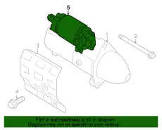 Втягивающее реле стартера 361203C040 HYUNDAI
