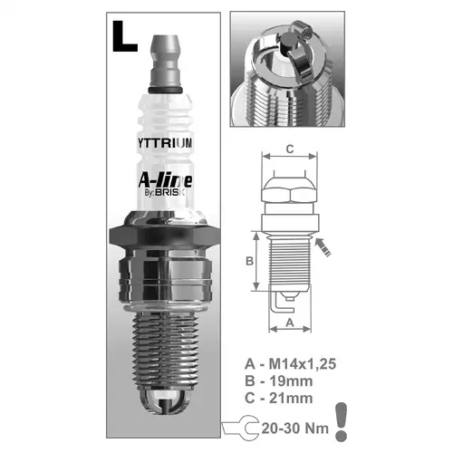 Свеча зажигания BRISK LR15TCY