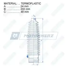 Пыльник рулевой рейки RDZ0610MG MOTORHERZ