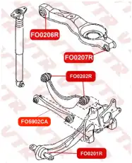 Рычаг подвески VTR FO5902CA задняя ось