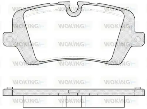 Тормозные колодки дисковые WOKING P1441300