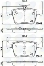 Тормозные колодки дисковые COMLINE CBP02156