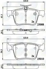 Тормозные колодки дисковые COMLINE CBP02156