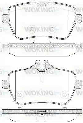 Тормозные колодки дисковые WOKING P1435300