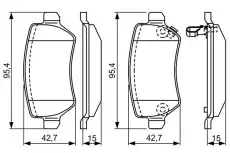 Тормозные колодки дисковые BOSCH 0 986 495 319