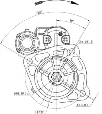 Стартер PRESTOLITE ELECTRI M93R3007SE