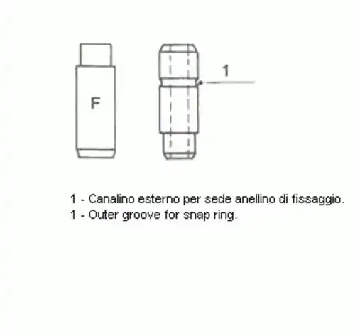 Направляющая клапана METELLI 01-S2522