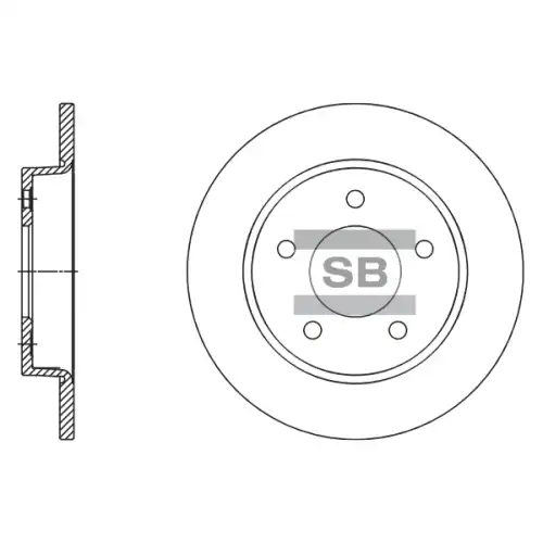 Тормозной диск SANGSIN SD4419