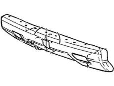 Бампер передний HUMMER H2 19178491 GM