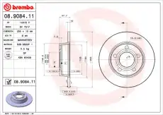 Тормозной диск BREMBO 8908411