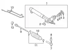 Рулевая рейка GM 26068964
