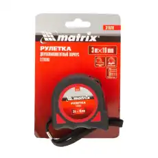 рулетка! Strong, 3м/16мм, обрезиненный корпус\ 31078 MATRIX