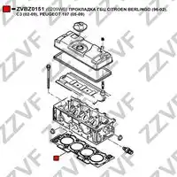 Прокладка ГБЦ ZZVF ZVBZ0151