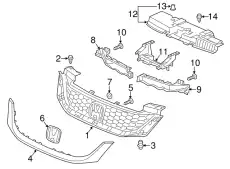 Накладка бампера 71106T2AA00 HONDA
